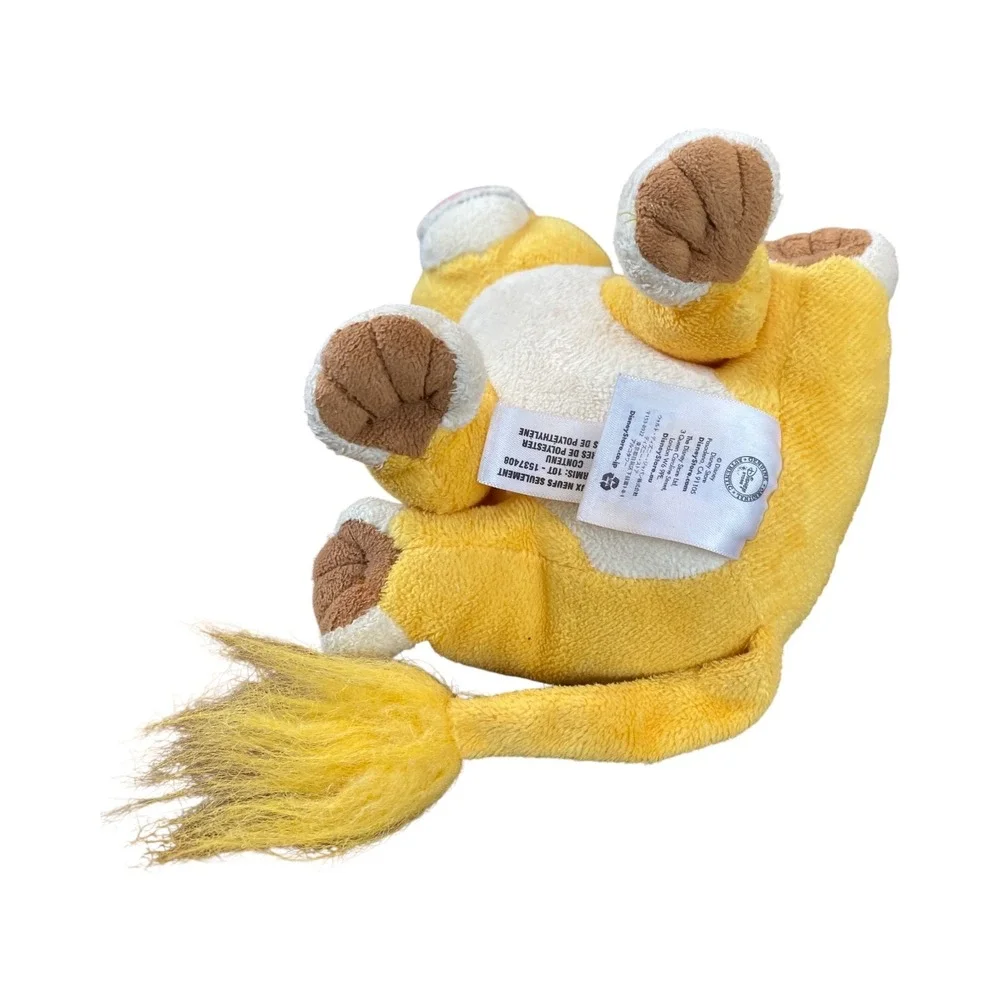 Disney Lion King Simba‎ Plush Set 2 Stuffed Animal Yellow Vintage Toy